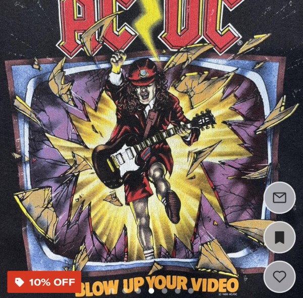 AC/DC Blow Up Your Video Tour Shirt