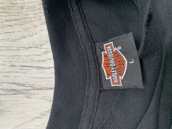 1991 Harley Davidson 3D Emblem Bear Single Stitched Tee
