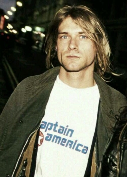 Kurt Cobain Captain America Vintage Shirt