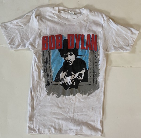 vintage 1986 bob dylan tom petty tour t-shirt back