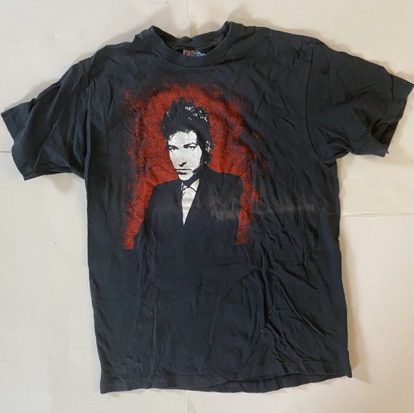 vintage bob dylan black t-shirt 1980s