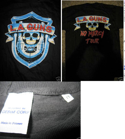 LA Guns No Mercy Shirt (picture inside)