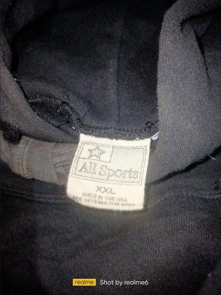 All Sports Hoodie tag