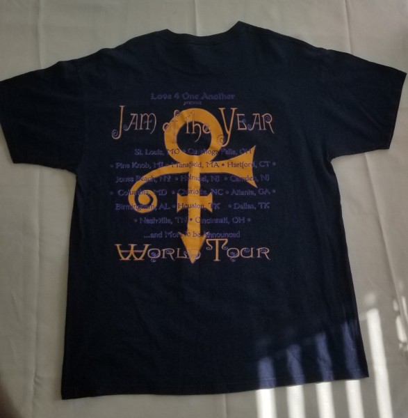 Vintage Prince - Jam of The Year World Tour t-shirt