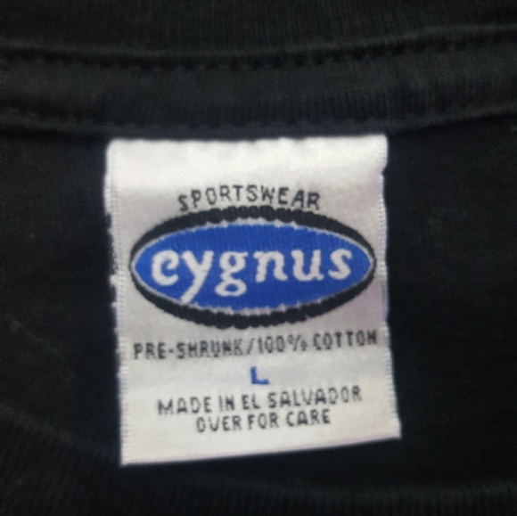 vintage cygnus t-shirt tag