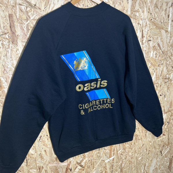 Vintage Oasis Cigarettes & Alcohol Sweatshirt