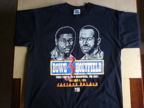 1985 Holyfield/Bowe Ceasers Palace in excellent condition.