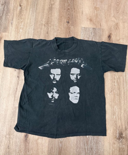 Vintage 1991 Metallica Black Album T-Shirt faces front