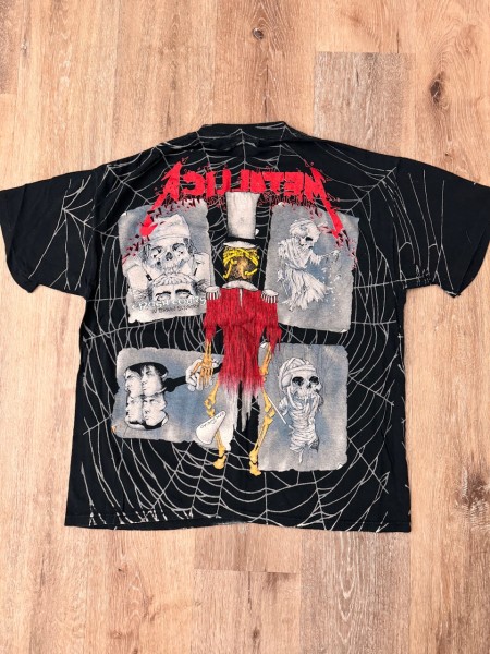 Vintage 1992 Metallica Ringmaster AOP T-Shirt Brockum back