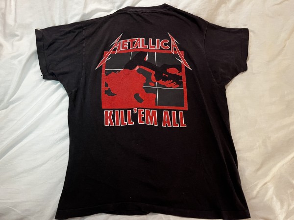 1985 Metallica glow-in-the-dark tee (Wild Oats brand)