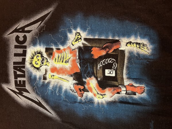 1985 Metallica glow-in-the-dark tee (Wild Oats brand)
