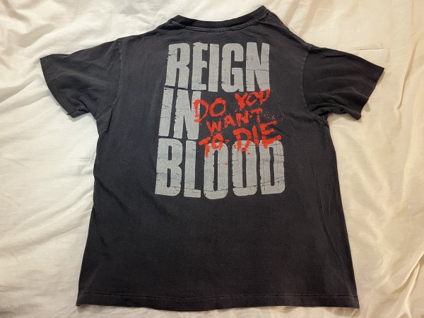 1986 Slayer Reign in Blood tee