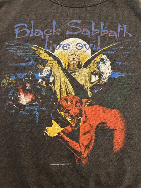 1983 Black Sabbath "Live / Evil" sleeveless tee