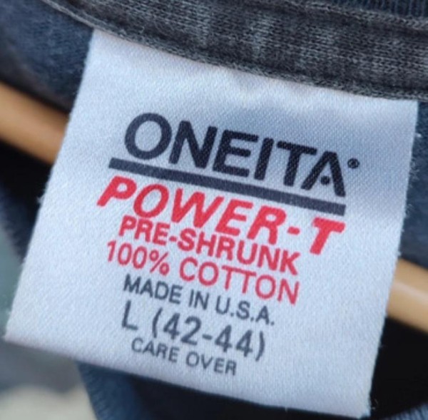 oneita power tag vintage twin peaks t-shirt fake?