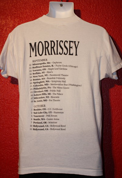 early 90's Morrissey tour t-shirt