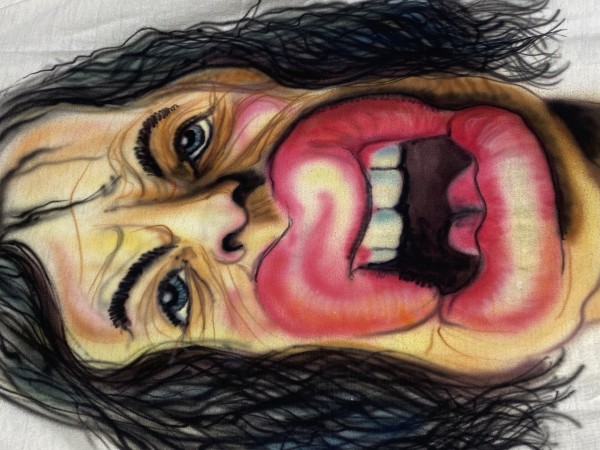 Mick Jagger Airbrush print and signed/autographed?