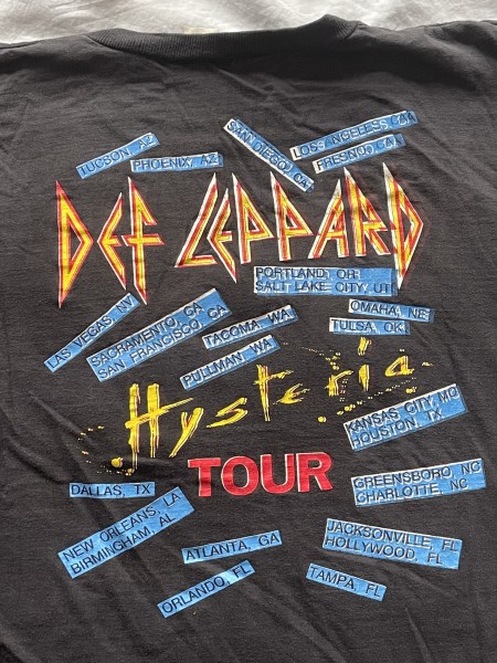 DEF LEPPARD 1987 Hysteria Tour T-Shirt legit check