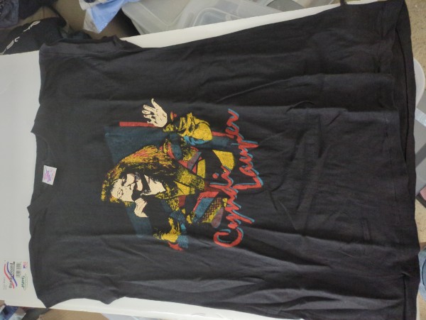 Cyndi Lauper Sleeveless Tee Tag?