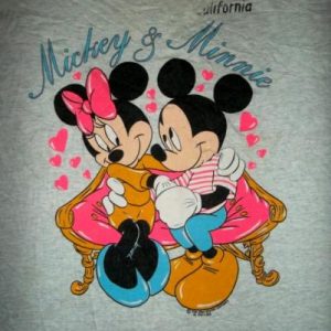 Mickey & Minnie Mouse 80s Disney 50/50 T-shirt