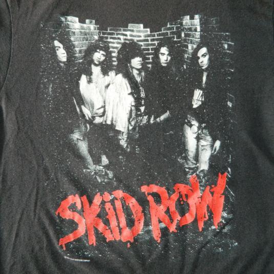 SKID ROWスキッドロウ 1989年日本公演Tシャツ　ヴィンテージ 未使用デッドストック！1989年SKID ROWスキッドロウ日本公演Tシャツ