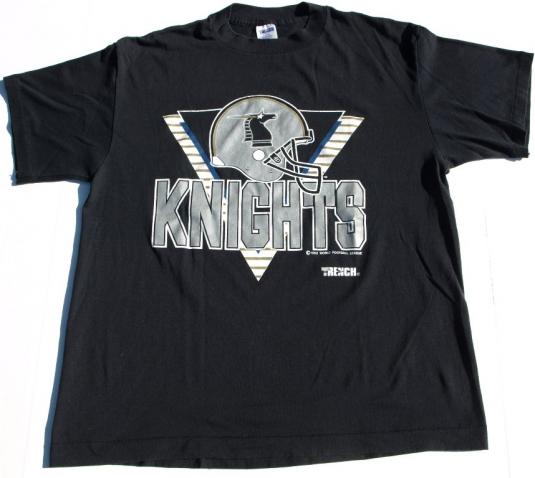 Vtg New York New Jersey KNIGHTS T Shirt WFL World Football | Defunkd