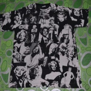 Vintage early 90s MARILYN MONROE full print Tour Concert Tee