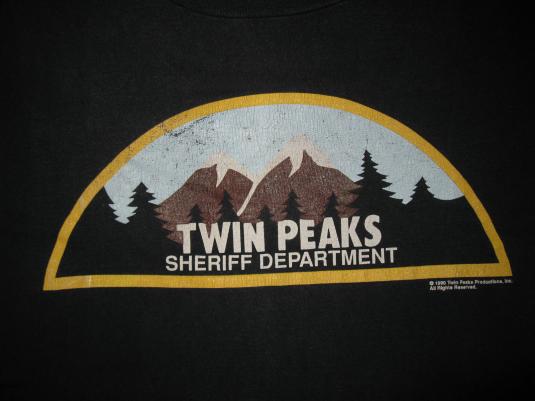 1990 TWIN PEAKS SHERIFF DEPARTMENT VINTAGE T-SHIRT
