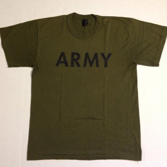 Vintage 1980's olive green ARMY t-shirt