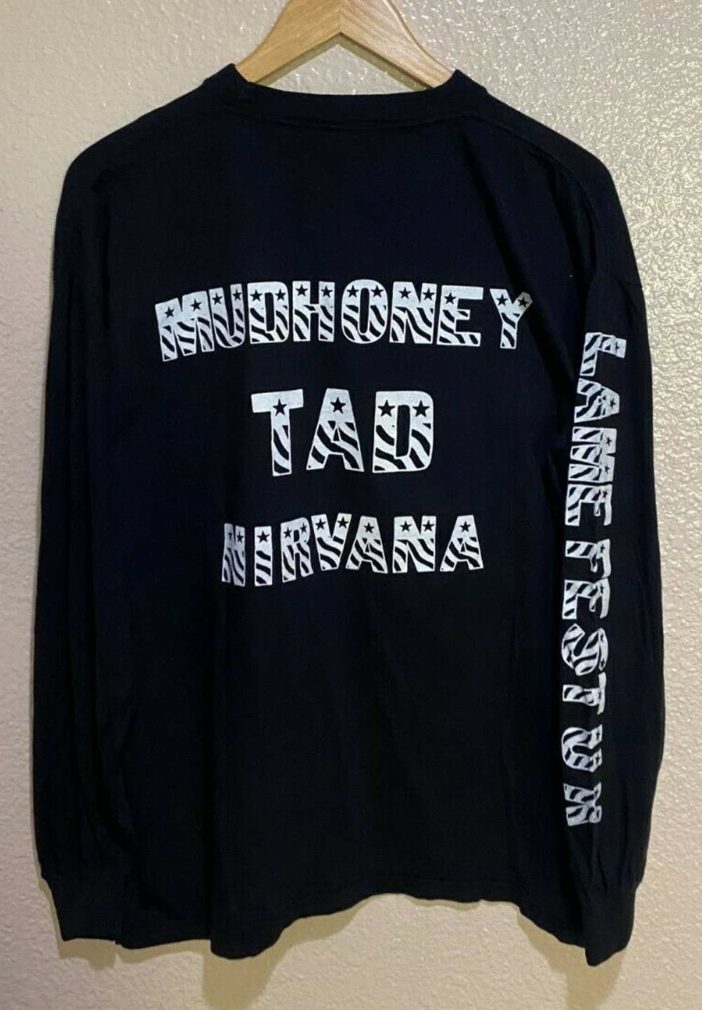 Vintage Lamefest U.K. Nirvana Tad Mudhoney T-Shirt Back