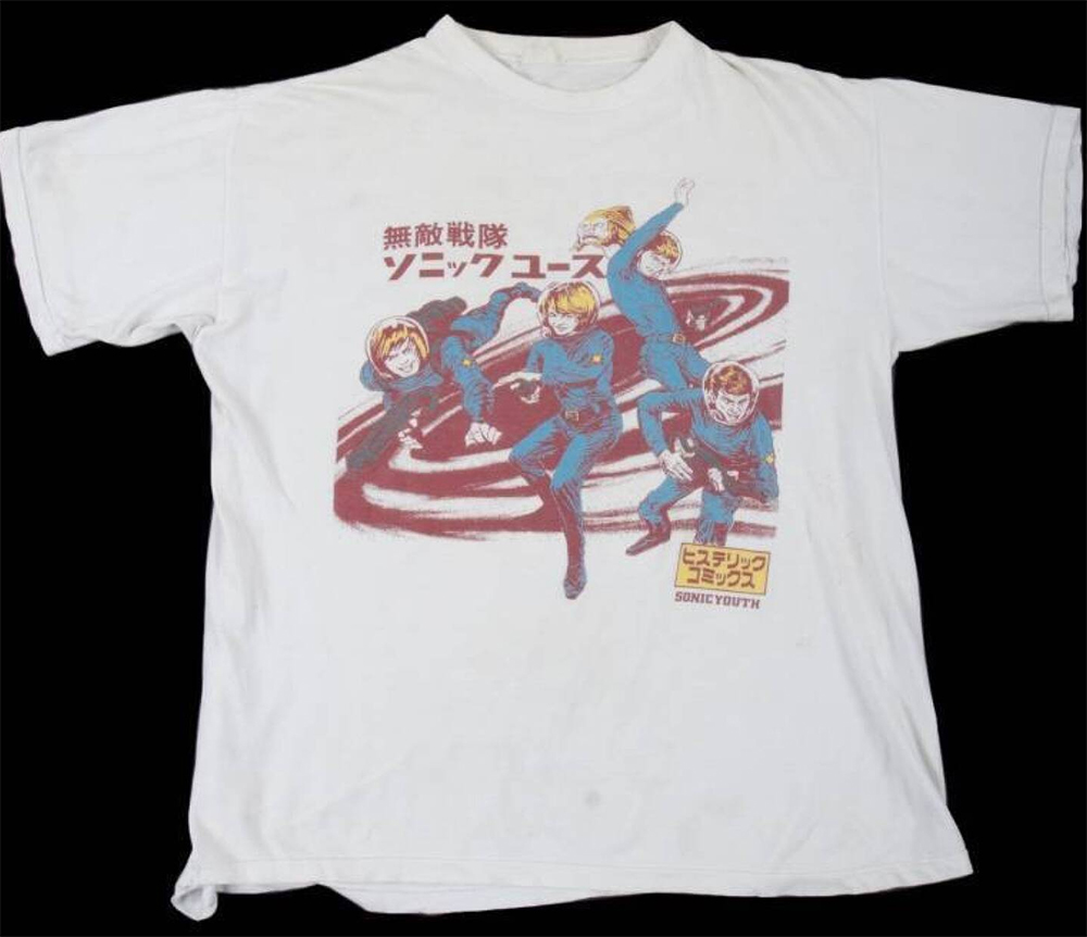 Vintage Sonic Youth Kurt Cobain Stage Worn T-Shirt Front