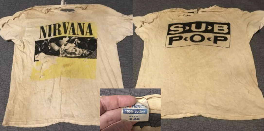 Vintage Trashed Nirvana Sub Pop T-Shirt