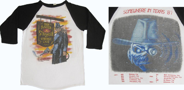 Vintage 1987 Iron Maiden Somewhere in Texas T-Shirt
