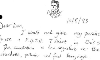 Holly Johnson Declines Quentin Tarantino