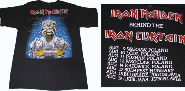 Vintage Iron Maiden Behind The Iron Curtain T-Shirt