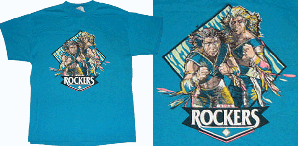 Vintage The Rockers WWF T-Shirt