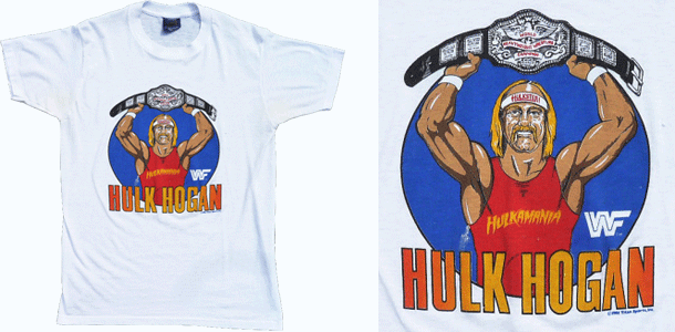 Vintage Hulk Hogan Championship Belt WWF T-Shirt