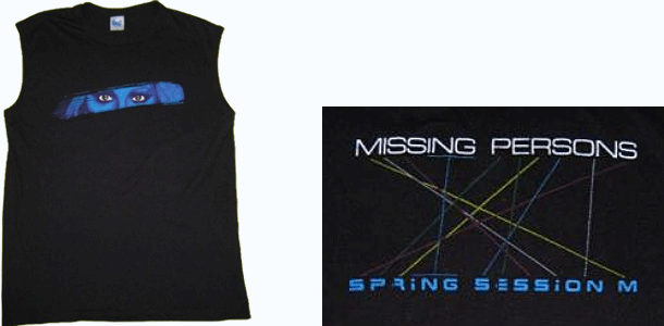 vintage missing persons t-shirt