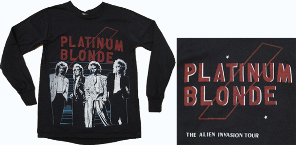 vintage platinum blonde alien invasion t-shirt 