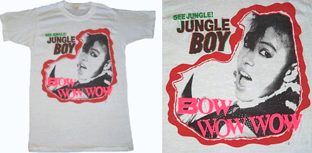 vintage bow wow wow jungle boy t-shirt