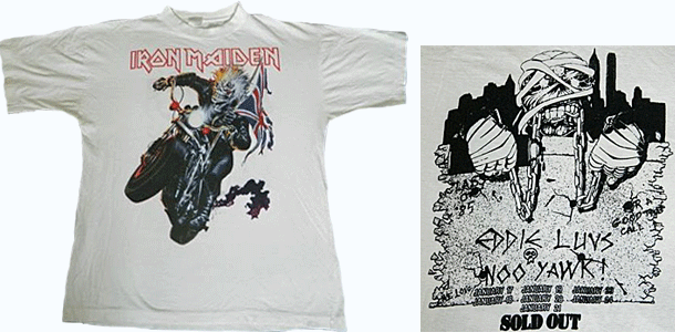 Vintage Iron Maiden New York Eddie Luvs Noo Yawk T-Shirt