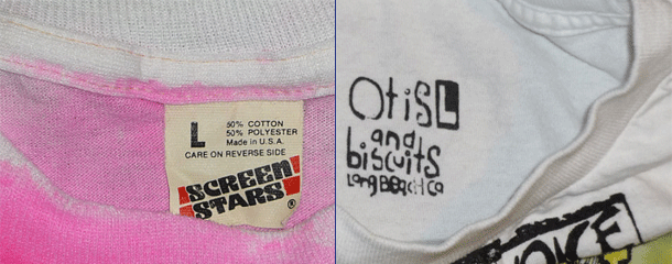 screen printed label/t-shirt tag