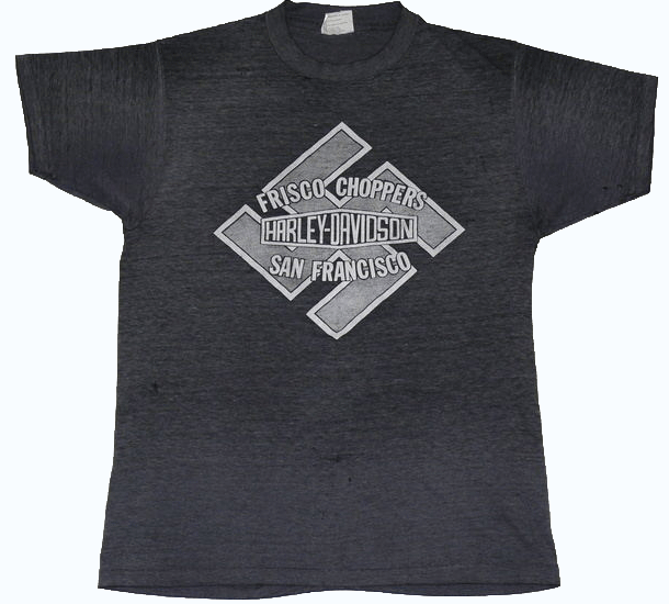 vintage nazi swastika harley davidson t-shirt