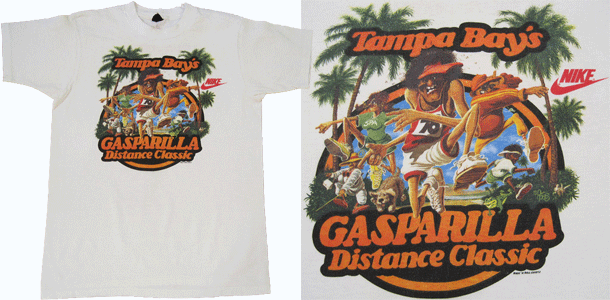 Vintage 1980s Nike Gasparilla Distance Classic T-Shirt