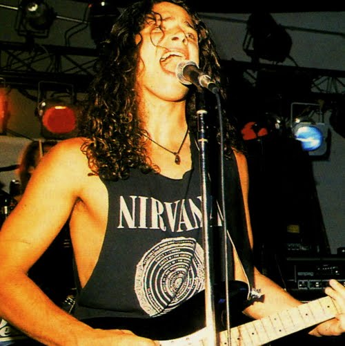 Chris Cornell in Nirvana Tee