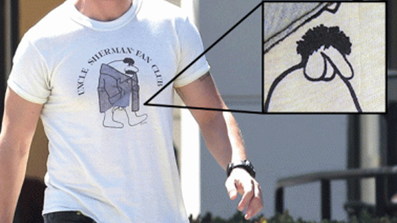 Shia in Vintage Sherman T-Shirt