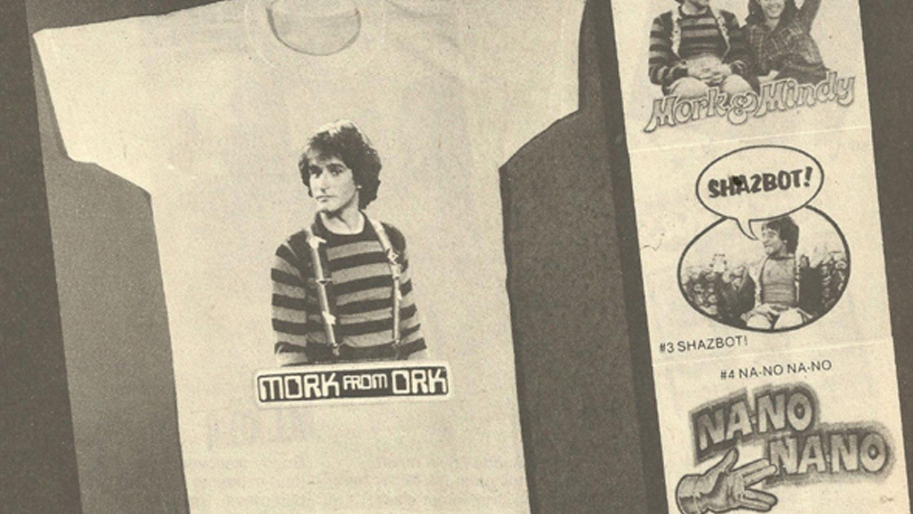 Robin Williams Mork Vintage T-Shirts RIP