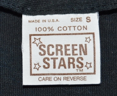 100% Cotton White Screen Stars Tag