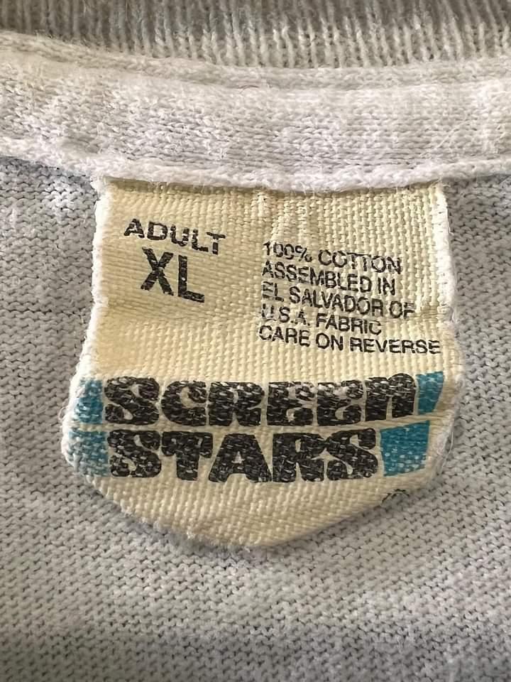 Screen Stars El Salvador Tag Blue Bar 100% cotton