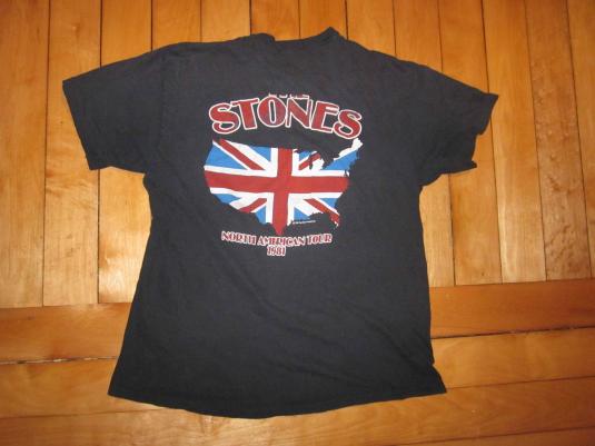 Vintage Rollling Stones T-shirt 1981 North American Tour