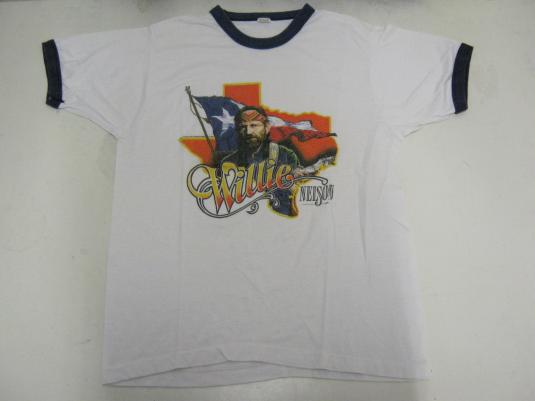 Willie Nelson Vintage 1984 Concert T-Shirt - Texas